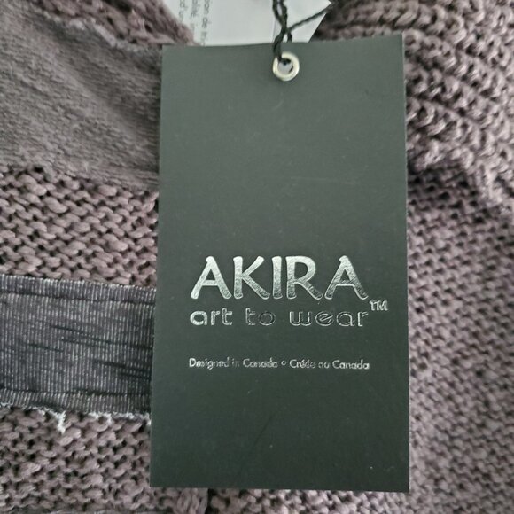 Asymmetrical Cardigan with Unique Button Details Thunder Grey Size Medium - Picture 11 of 14